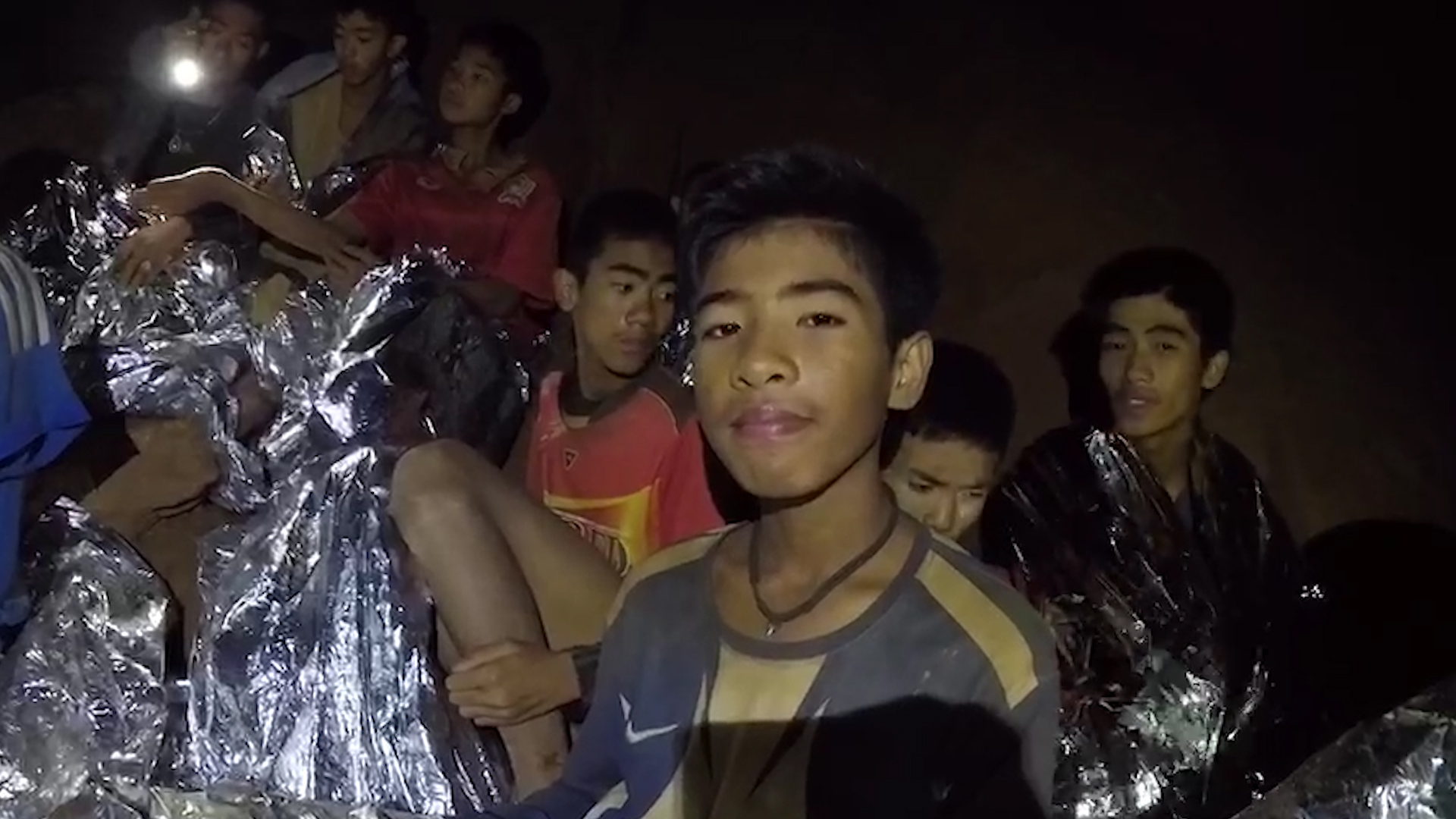 El grupo de niños atrapado en las cuevas de Tailandia.