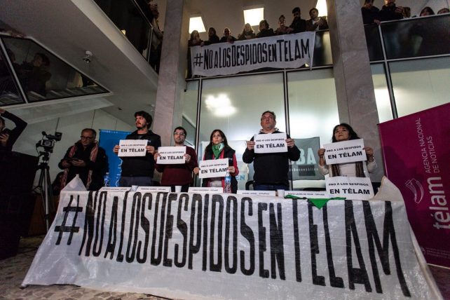 Trabajadores de Télam convocan una gran marcha para este jueves