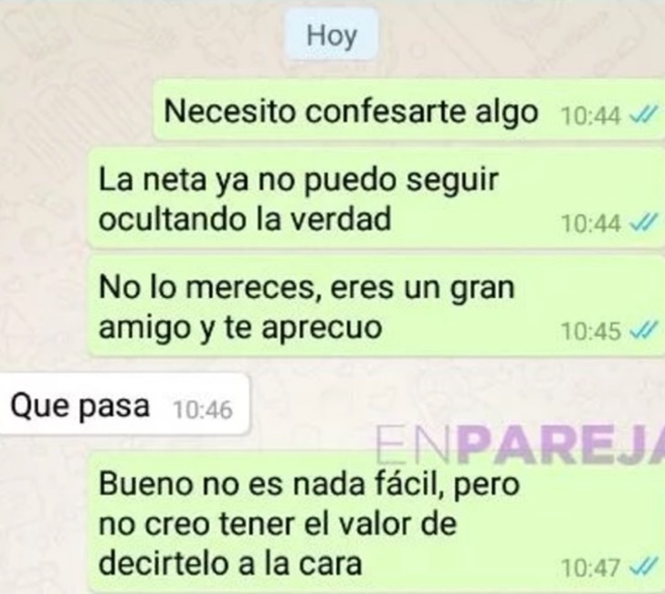 Le cuenta a su amigo que su esposa se está metiendo con otro, pero la conversación no termina ahí