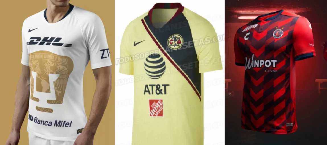 Las camisetas que lucirán los equipos para el Apertura 2018