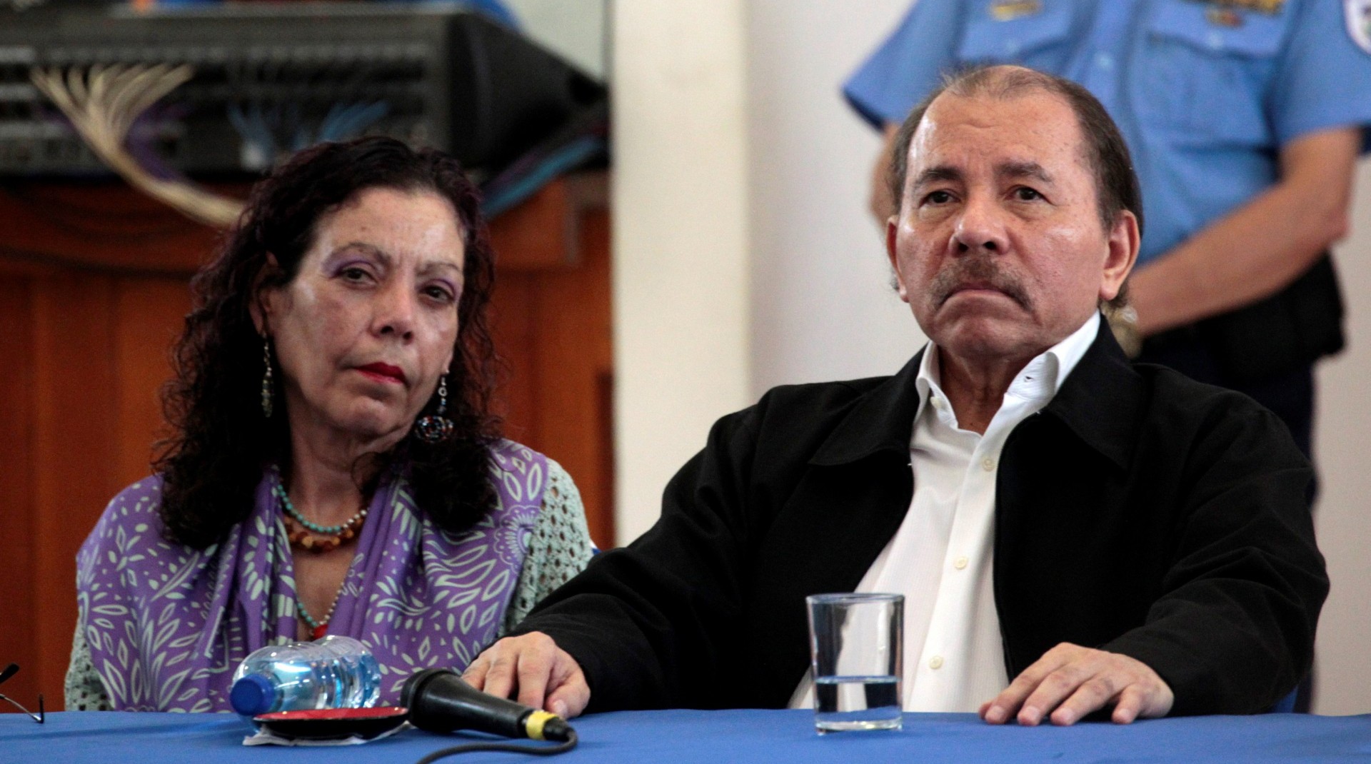 La población exige la renuncia de Daniel Ortega, y su esposa, la vicepresidente Rosario Murillo (REUTERS/Oswaldo Rivas)