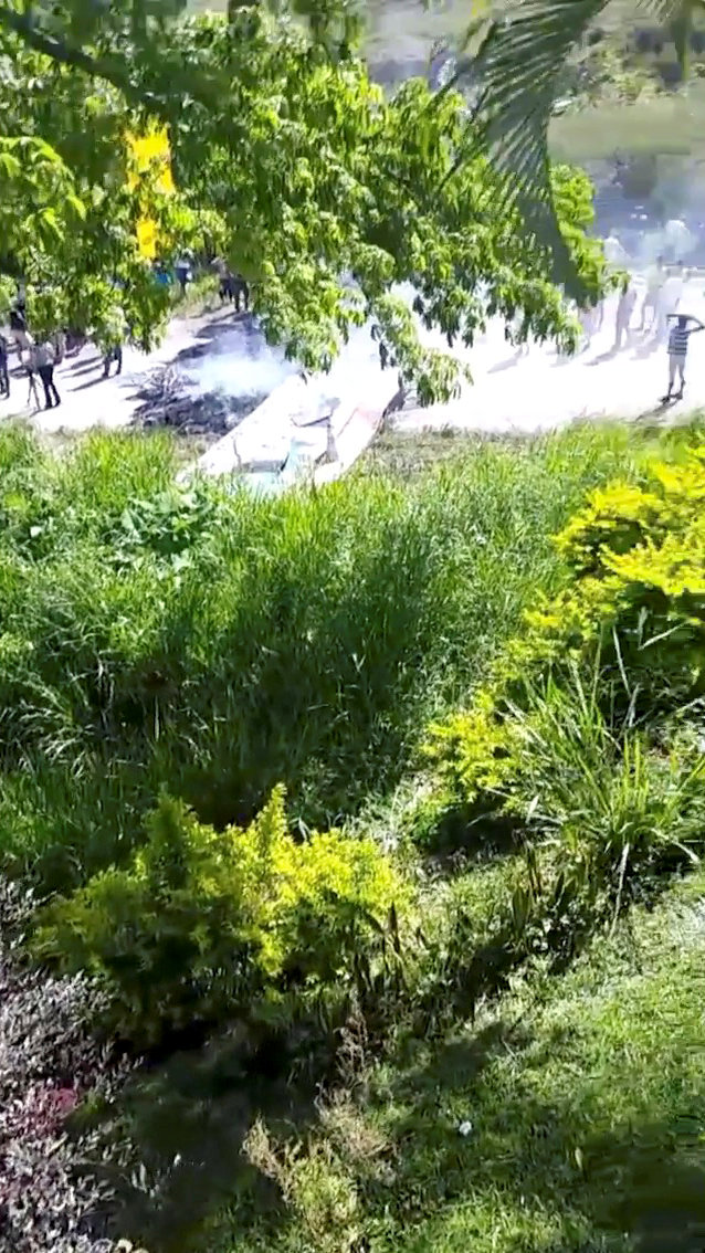 La policía brasileña reprimió a los manifestantes.