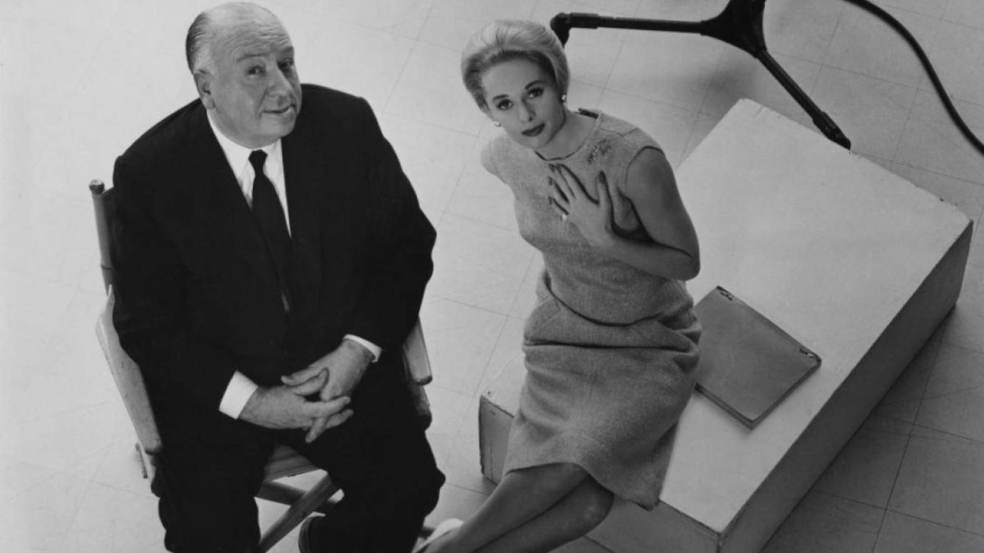 Alfred Hitchcock y Tippi Hedren