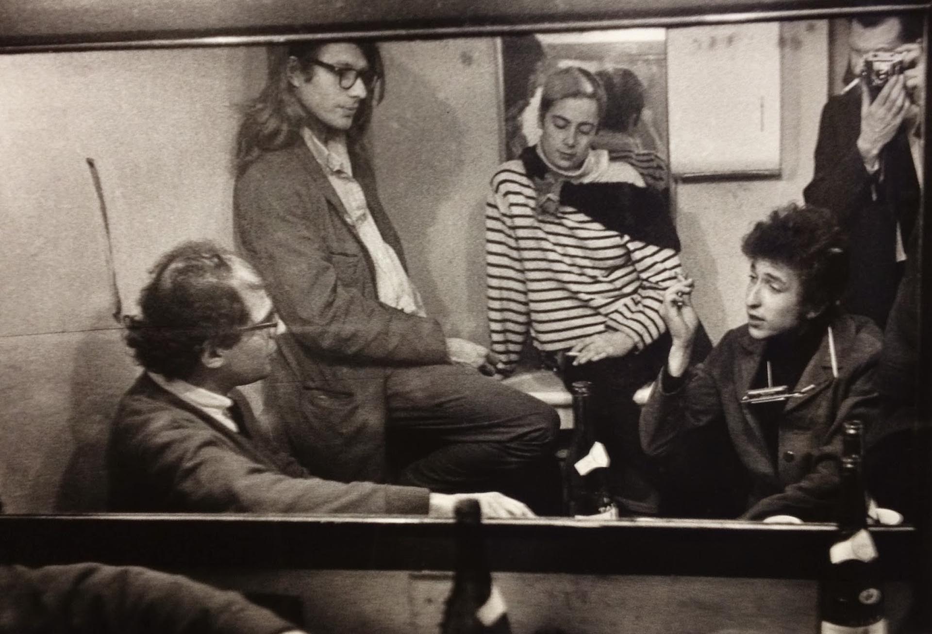 Allen Ginsberg, Peter Orlovsky, Barbara Rubin, Bob Dylan y Daniel Kramer