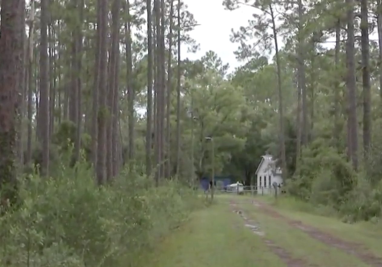 La casa donde el niño vivía con su padre y con su abuela en Glen St. Mary, en el norte de la Florida