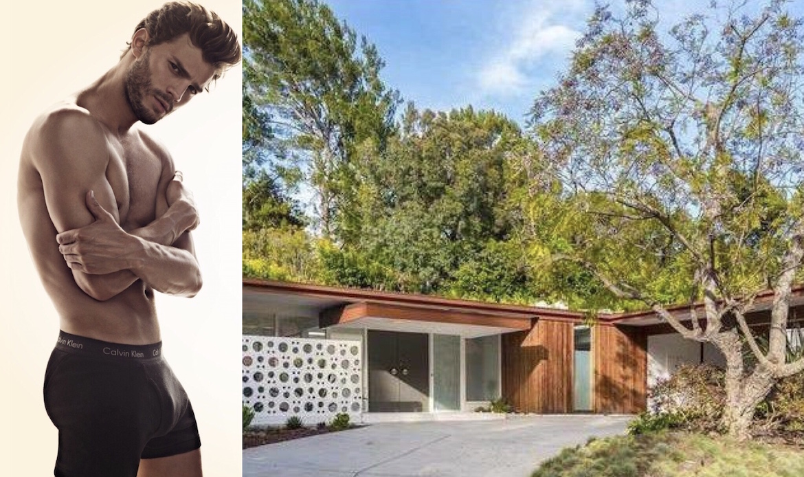 Las fanáticas de "50 Sombras de Grey" podrán dormir en la casa de Jamie Dornan, pero tendrán que pagar un millonario precio