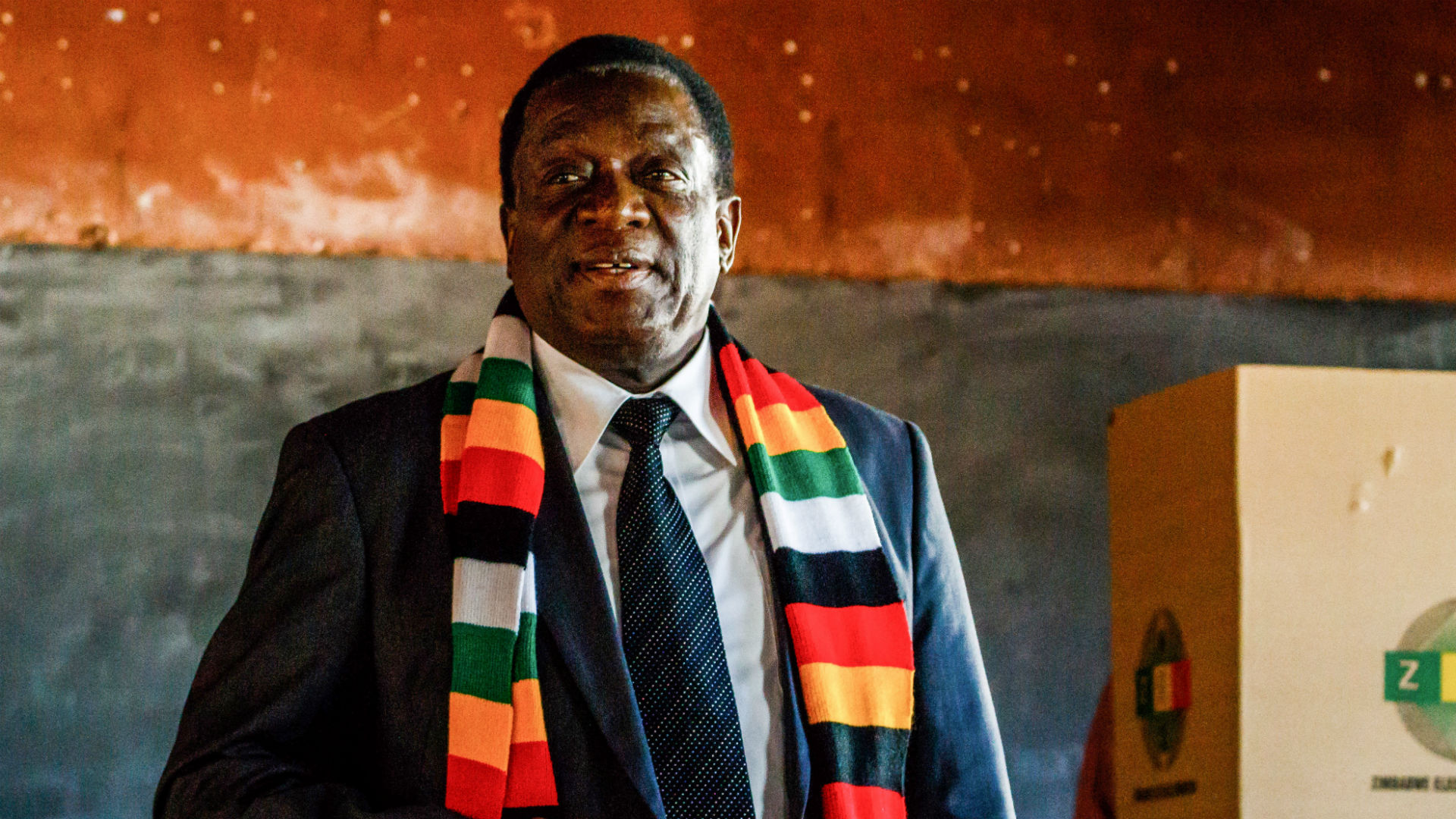 El presidente Emmerson Mnangagwa