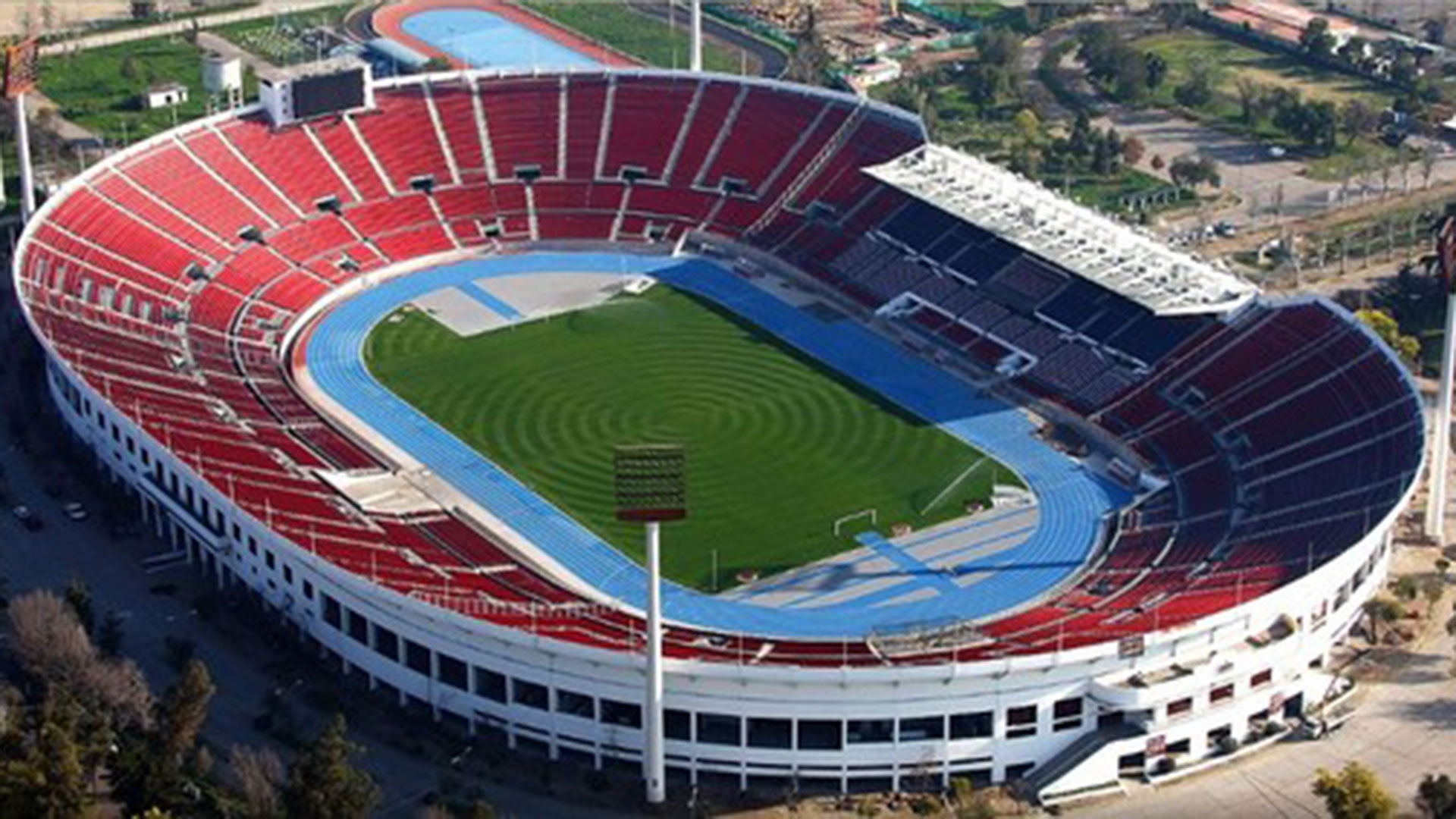 El Estadio Nacional de Santiago de Chile tiene capacidad para más de 48.000 personas