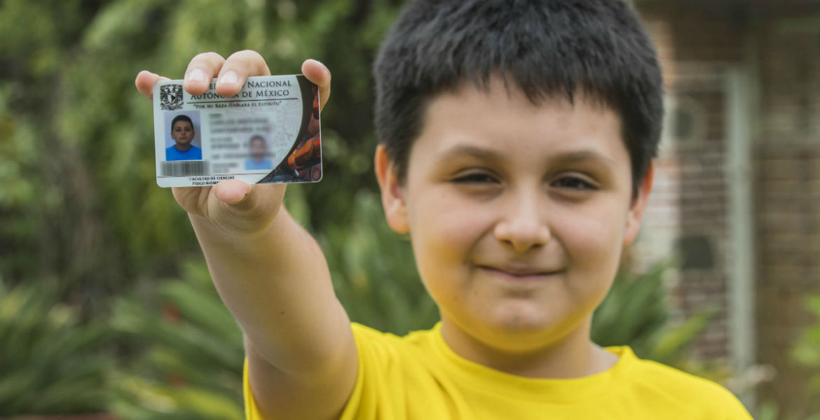 Niño de 12 años cursará licenciatura en la UNAM