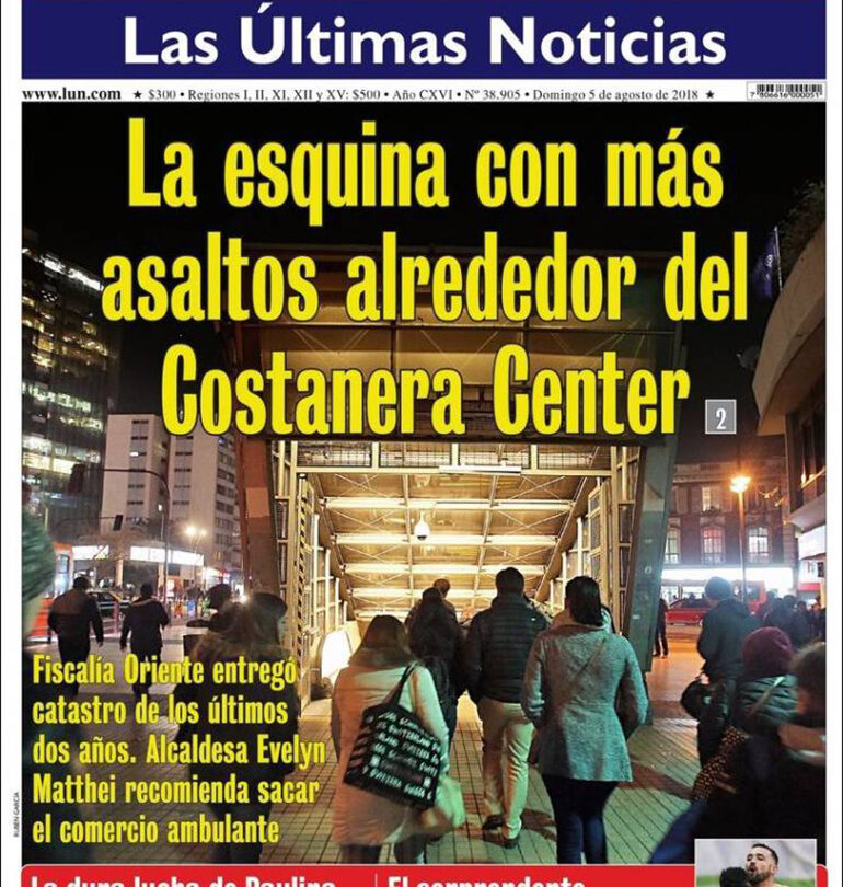 Las ultimas noticias  Chile  5 de Agosto de 2018 |