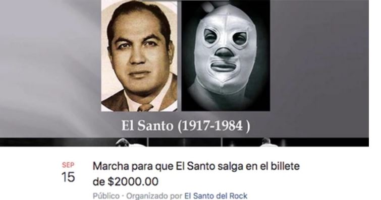 No es broma, convocaron a una marcha para que un famoso luchador aparezca en billetes mexicanos