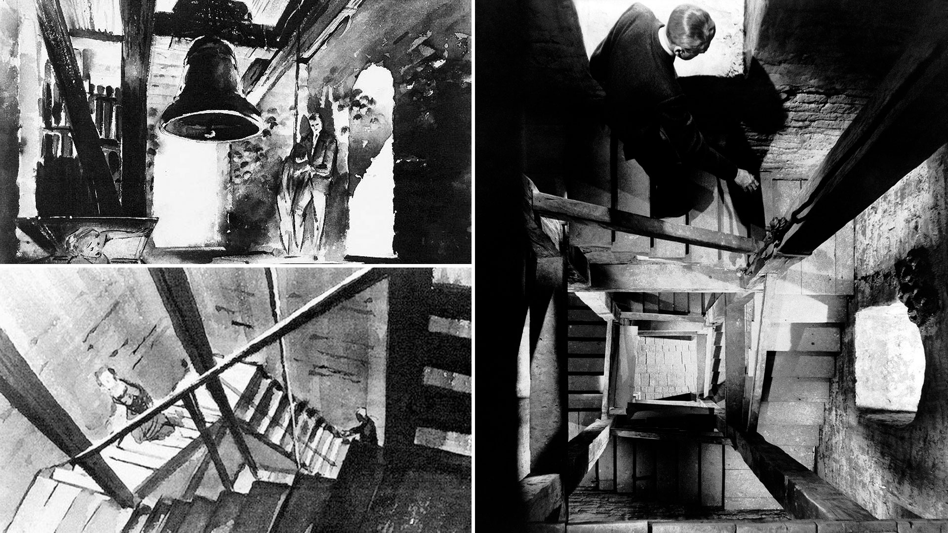 Storyboards e imagen de la famosa escalera