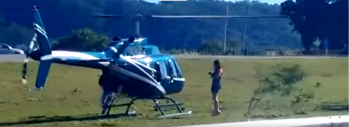 Bajan a novia en pleno vuelo en helicóptero por rechazar propuesta de matrimonio