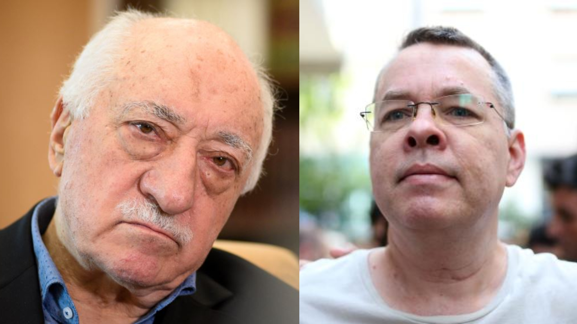 Fethullah Gülen, del movimiento interreligioso Himet, y Andrew Brunson, misionero evangélico radicado en Turquía.