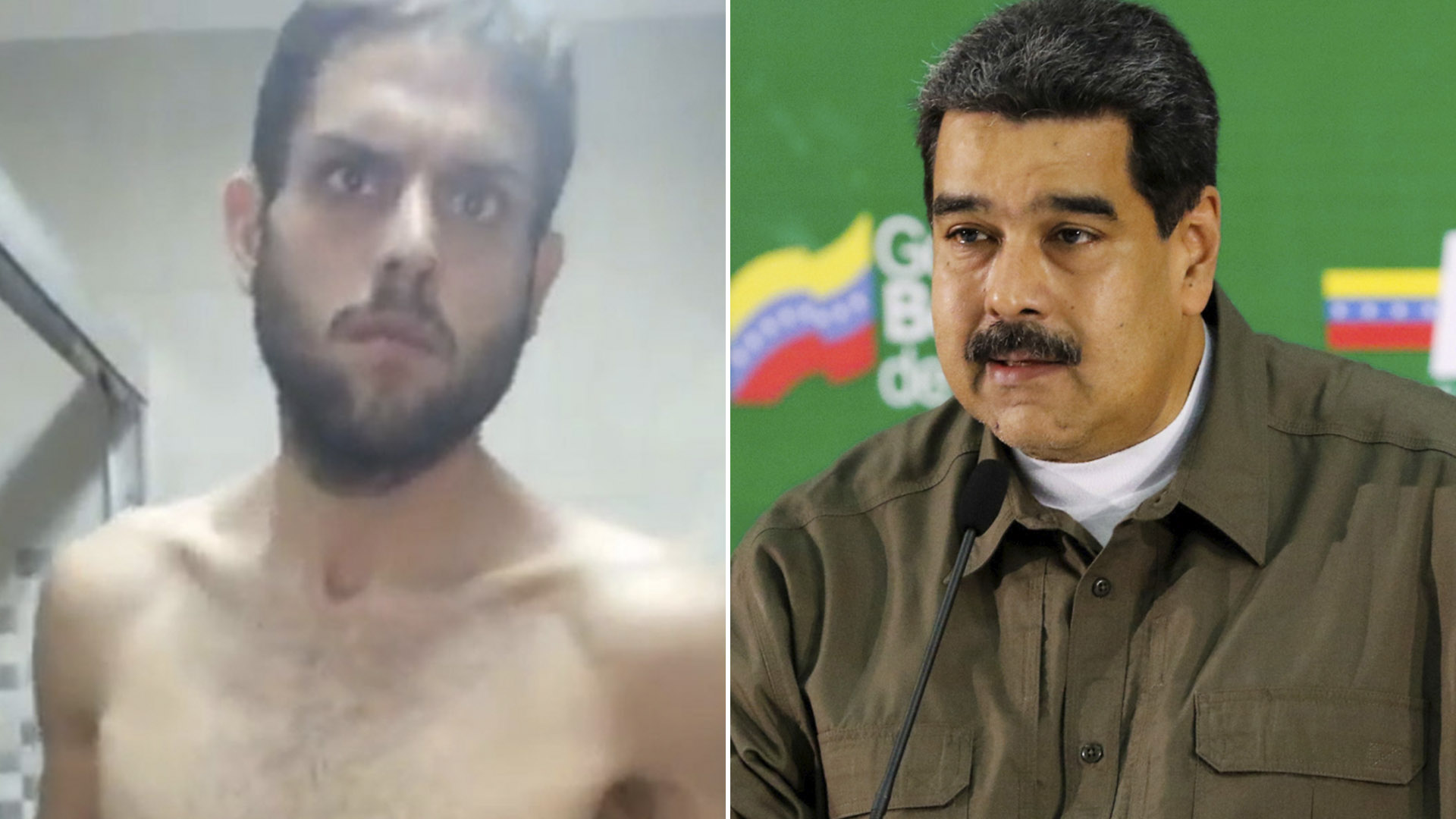 Juan Requesens y Nicolás Maduro