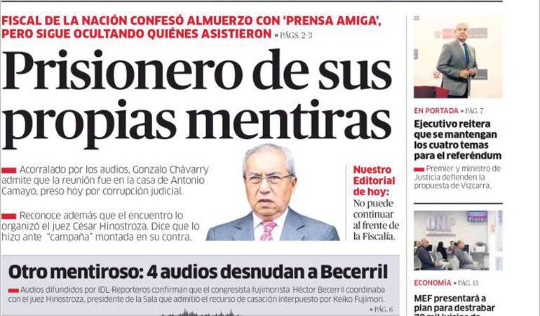La República, Perú, 2 de agosto de 2018