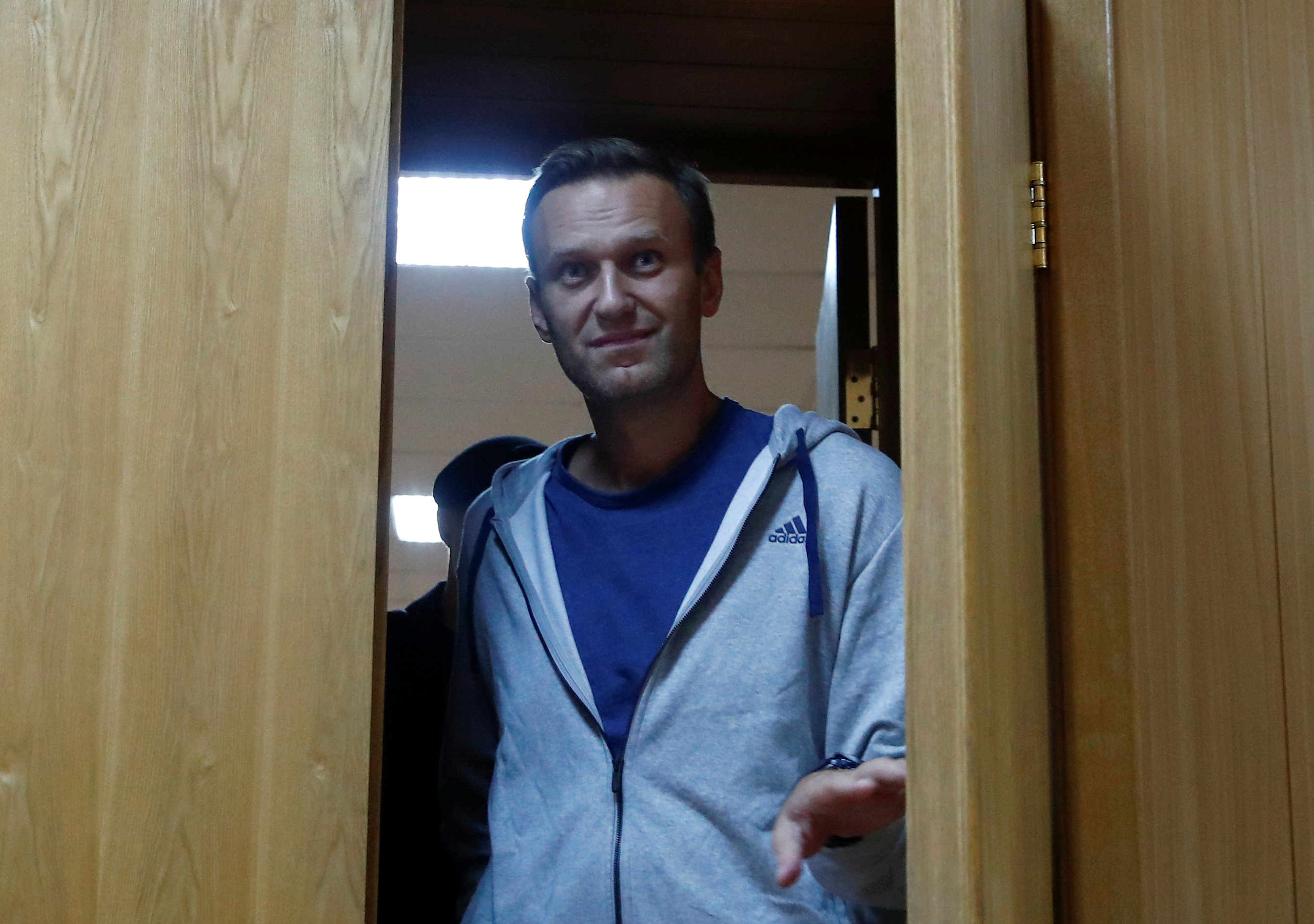 Navalny en la corte el 27 de agosto (REUTERS/Maxim Shemetov/archivo)