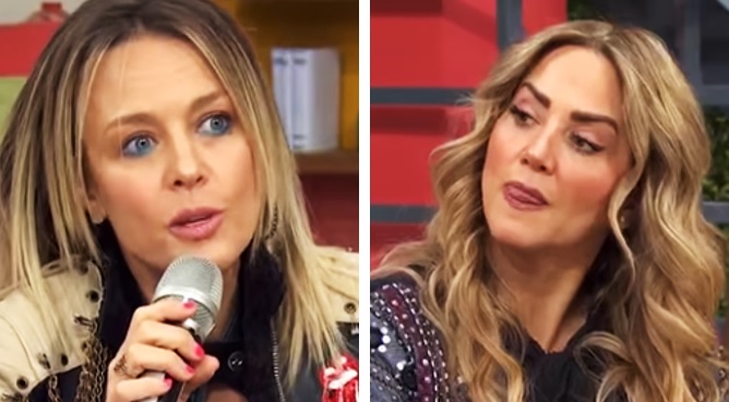 Andrea Legarreta se engancha con Fey en plena transmisión | VIDEO