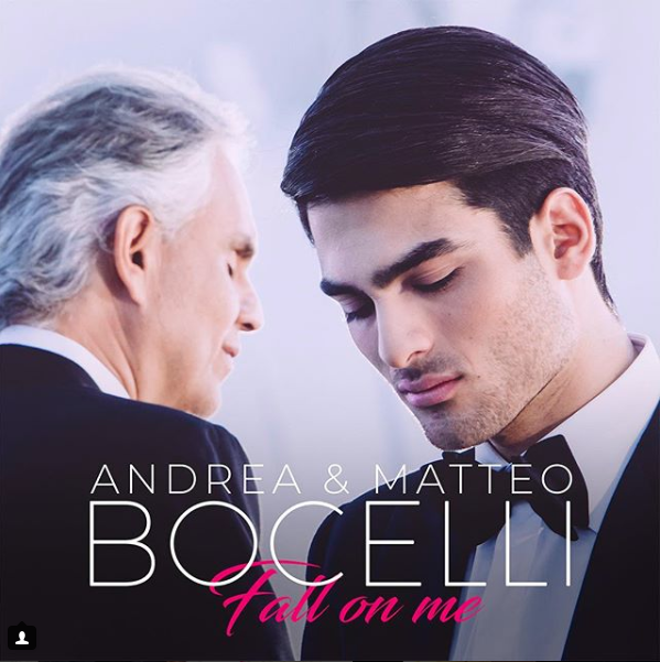 “Fall on Me” es el primer dueto de Andrea Bocelli con su hijo Matteo