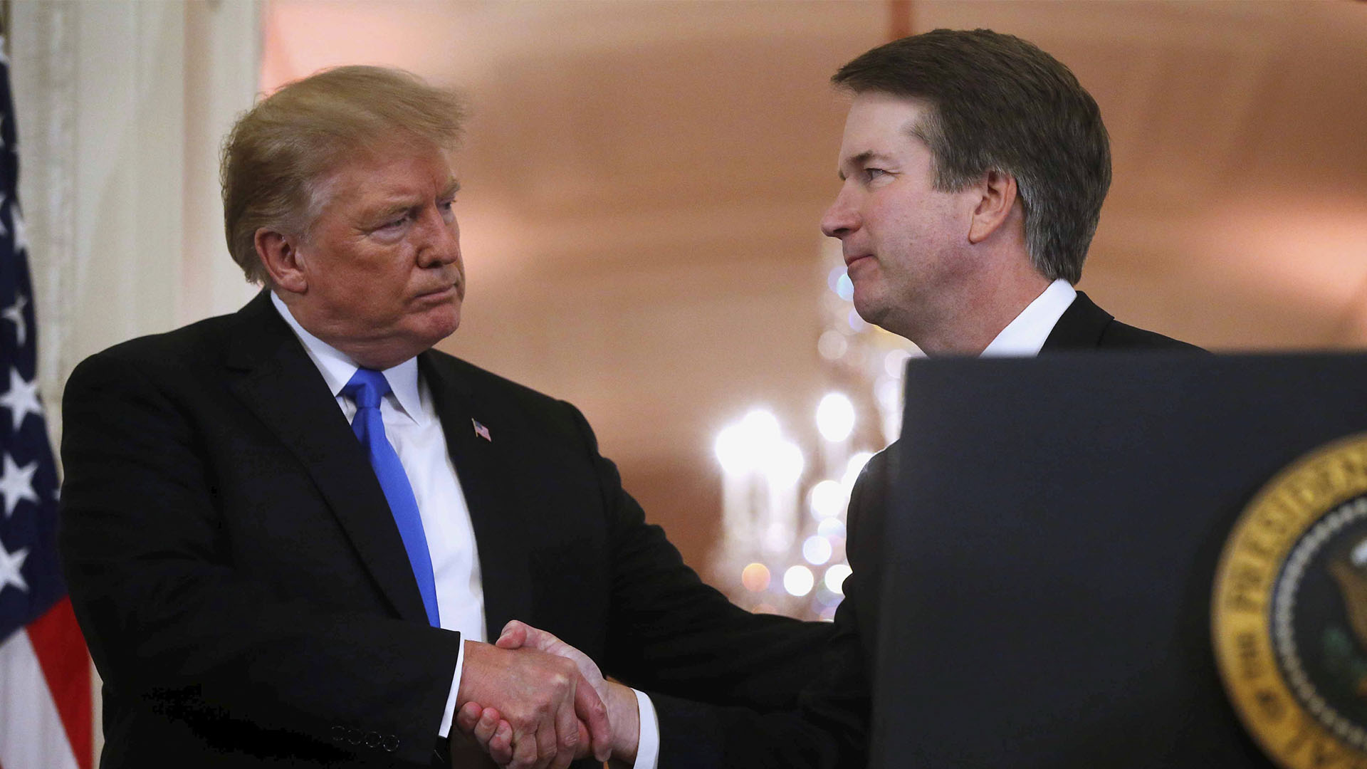 El presidente Donald Trump presentó la nominación de Kavanaugh el 9 de julio (Reuters)