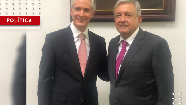 Se reune Alfredo Del Mazo Maza con Andrés Manuel López Obrador
