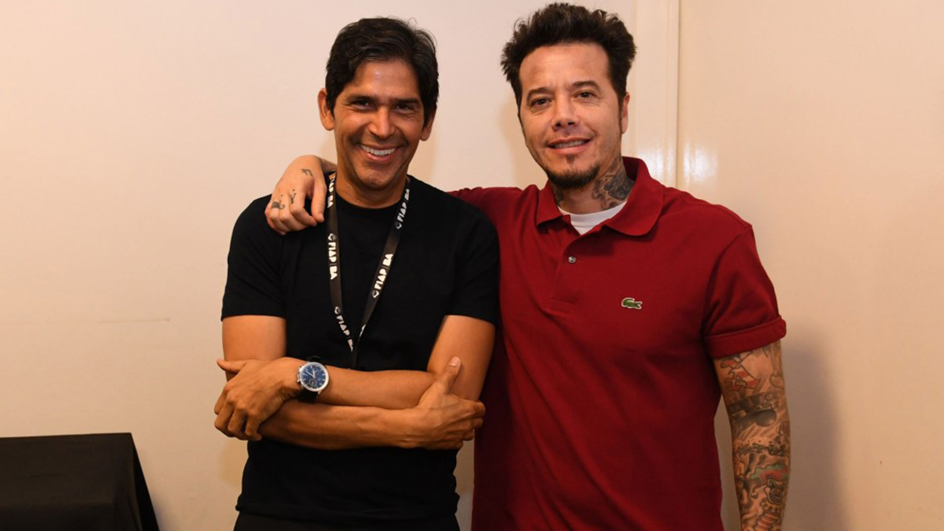 Marcos Santana junto a Sebastián Ortega, en el Festival Iberoamericano de la Publicidad