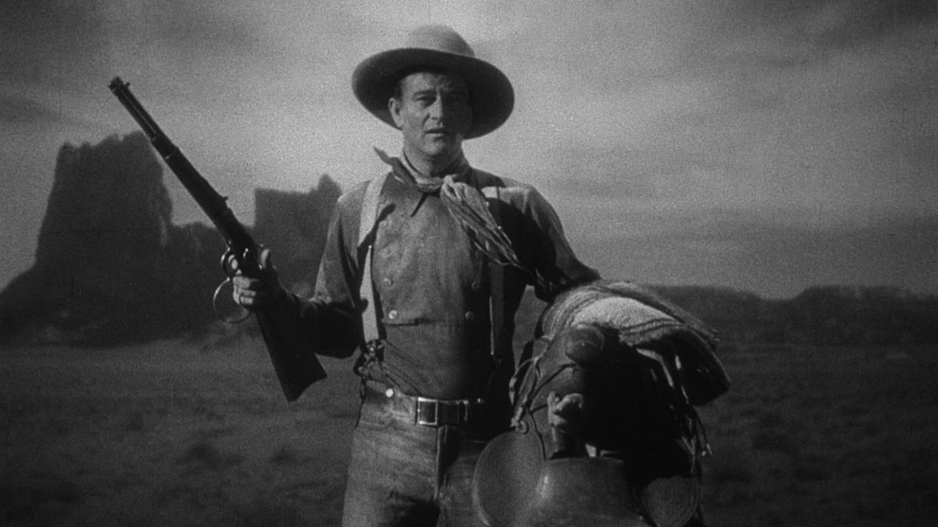 La presentación del personaje de John Wayne en “La diligencia”