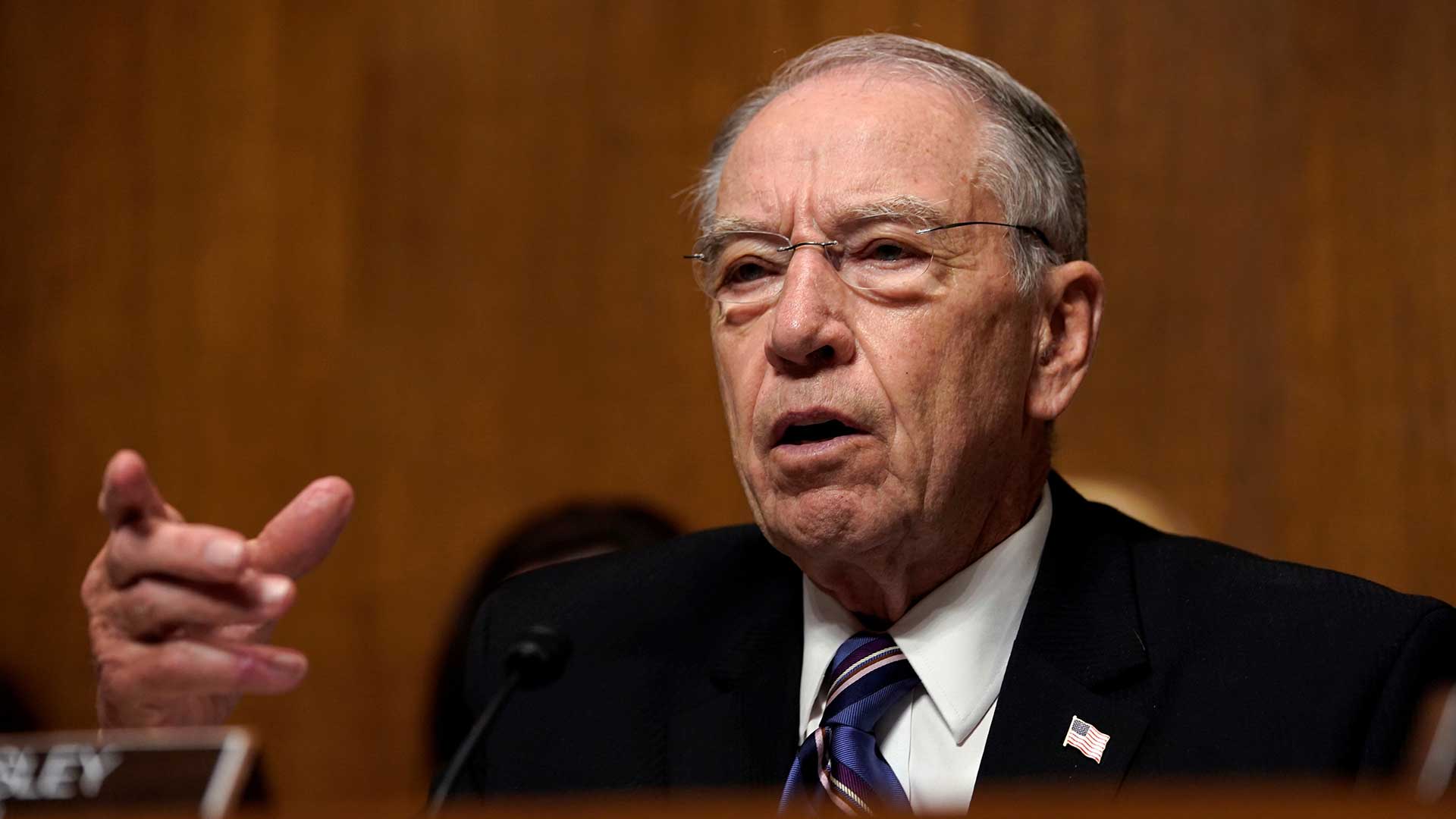 El senador Chuck Grassley, presidente del Comité de Justicia (Reuters)