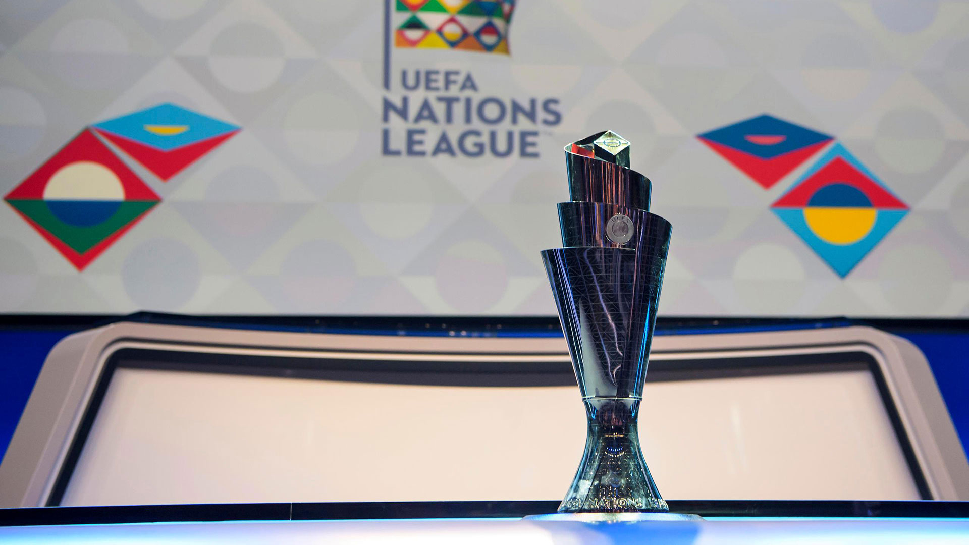 El trofeo de la UEFA Nations League (AP)