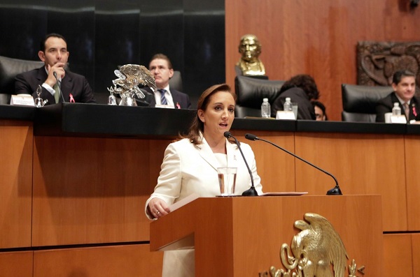 Callan feo al PRI y a Claudia Ruiz Massieu en el SENADO