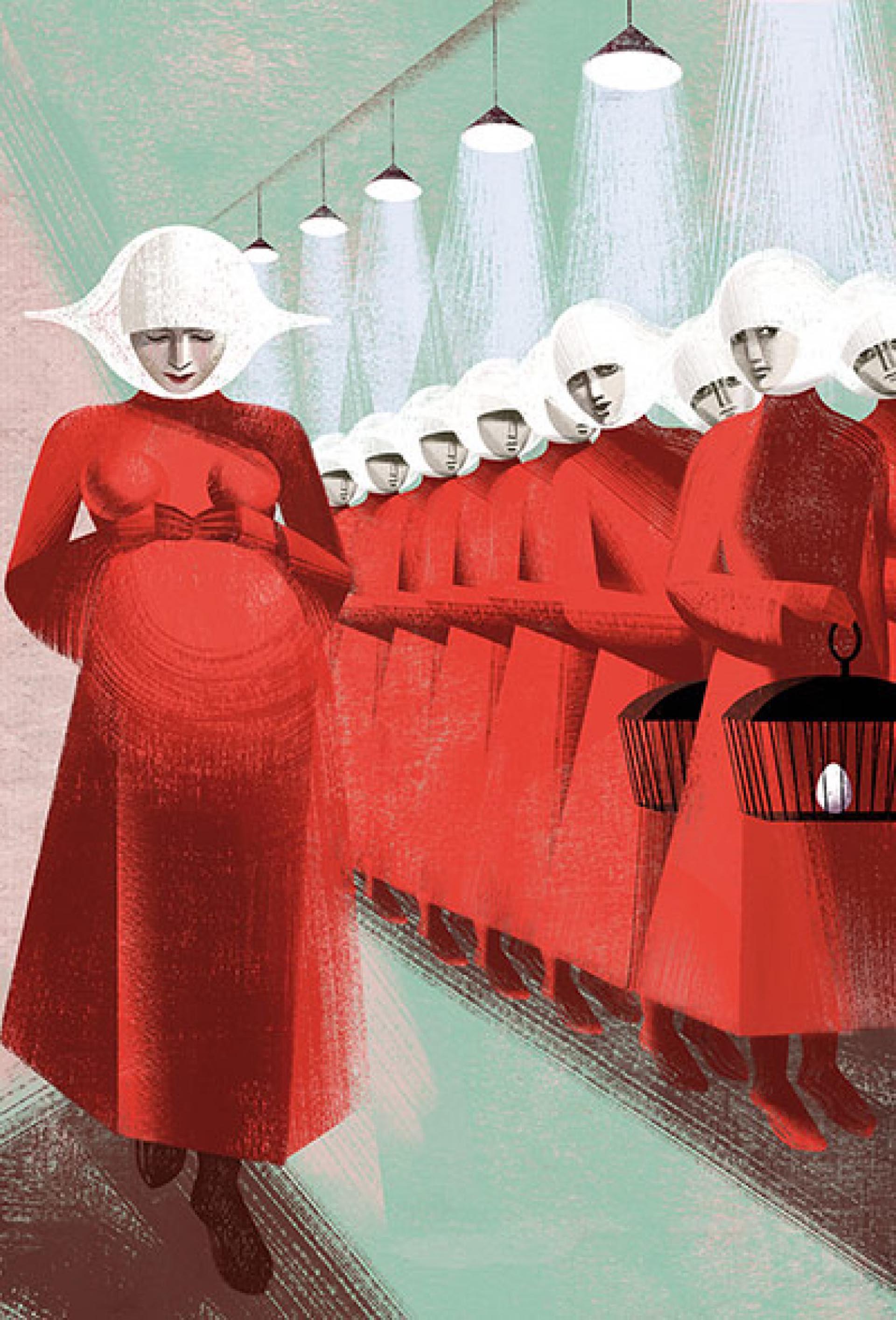 “The Handmaid’s tale” o “El cuento de la criada” y sus lecturas según pasan los años (Ilustración de Anna & Elena Balbusso)