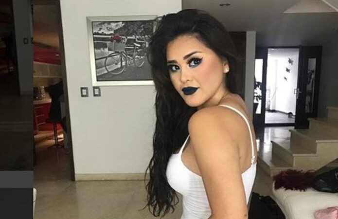 “Gomita” se luce usando sexy lencería transparente