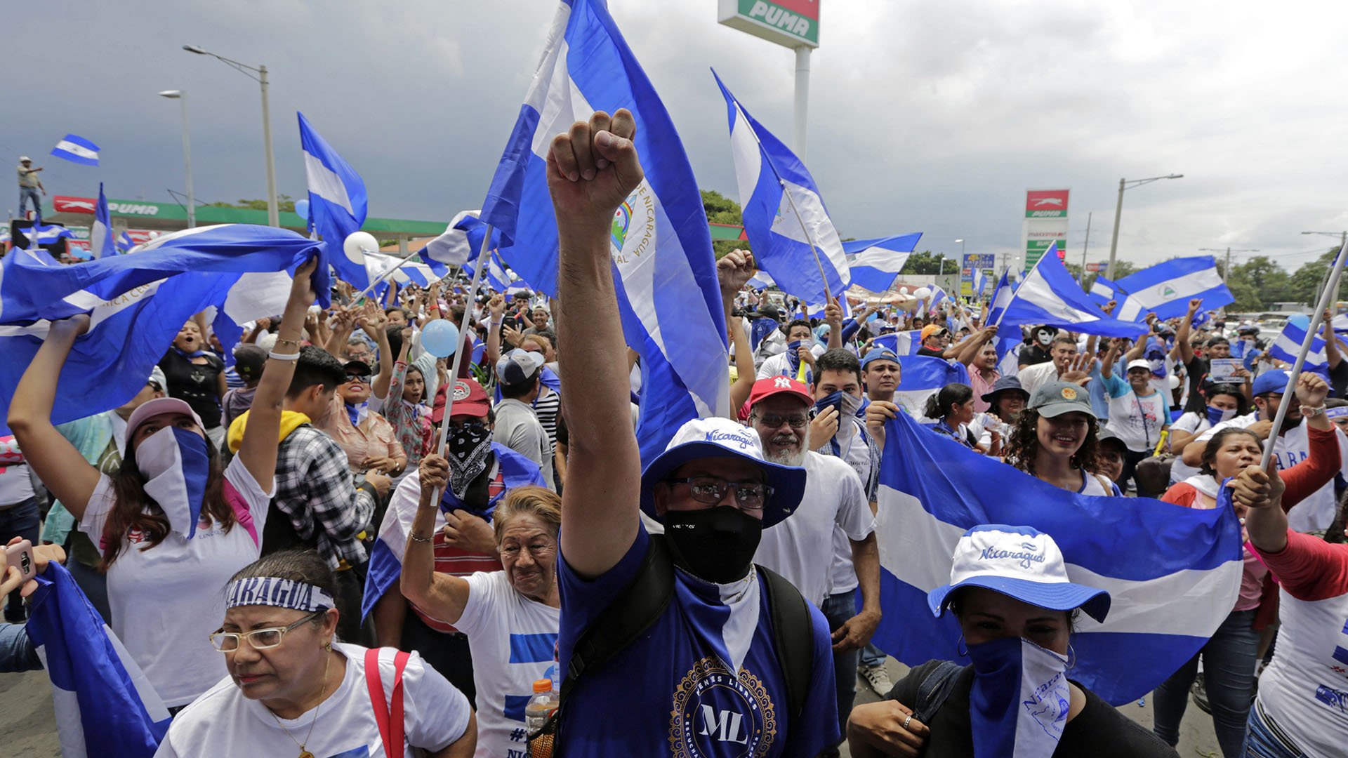 Miles de nicaragüenses se movilizaron para exigir al régimen de Daniel Ortega la liberación de los presos políticos