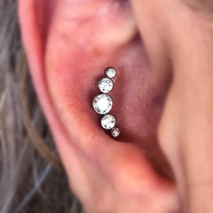 15 creativas ideas de piercings en las orejas para que pongas un poco de diversión a tu vida