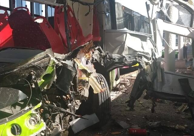 Fotos del accidente del Mexibus en Ciudad Azteca esta mañana