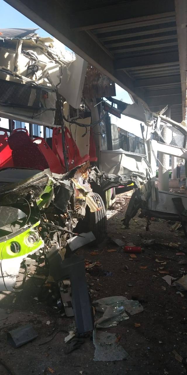 Fotos del accidente del Mexibus en Ciudad Azteca esta mañana