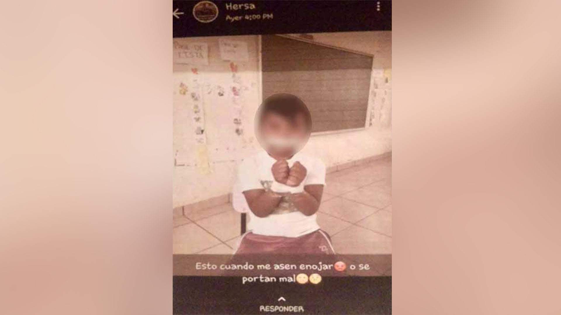 Indignación en México por la foto de un niño amarrado por un profesor de kinder