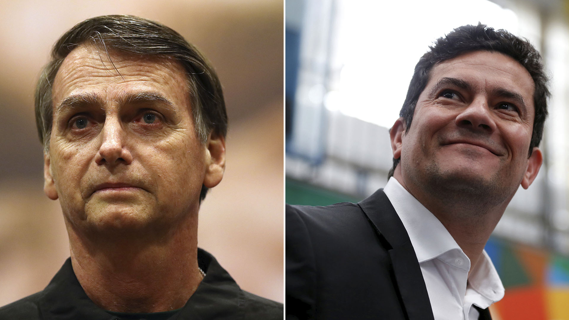 Jair Bolsonaro y Sergio Moro (Reuters)