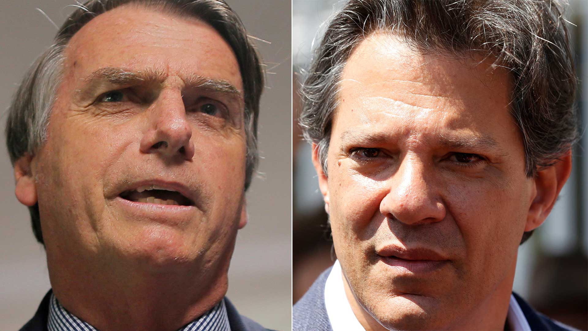 Jair Bolsonaro y Fernando Haddad