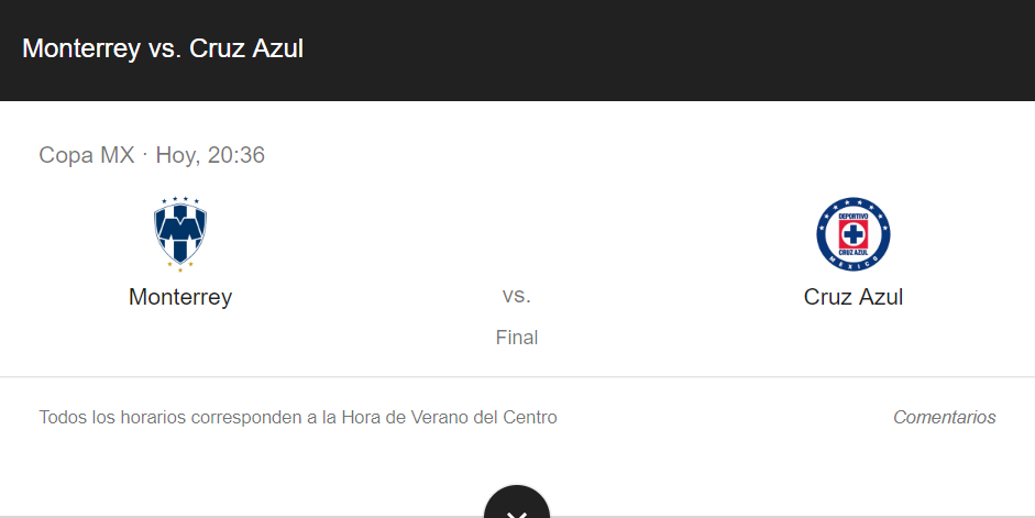 FINAL COPA MX