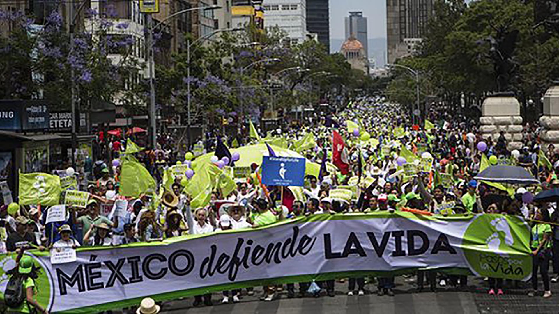 Iglesia y organizaciones católicas ya preparan otra marcha en contra del aborto. (Foto cortesía de Coordinadora Nacional Pro Familia)