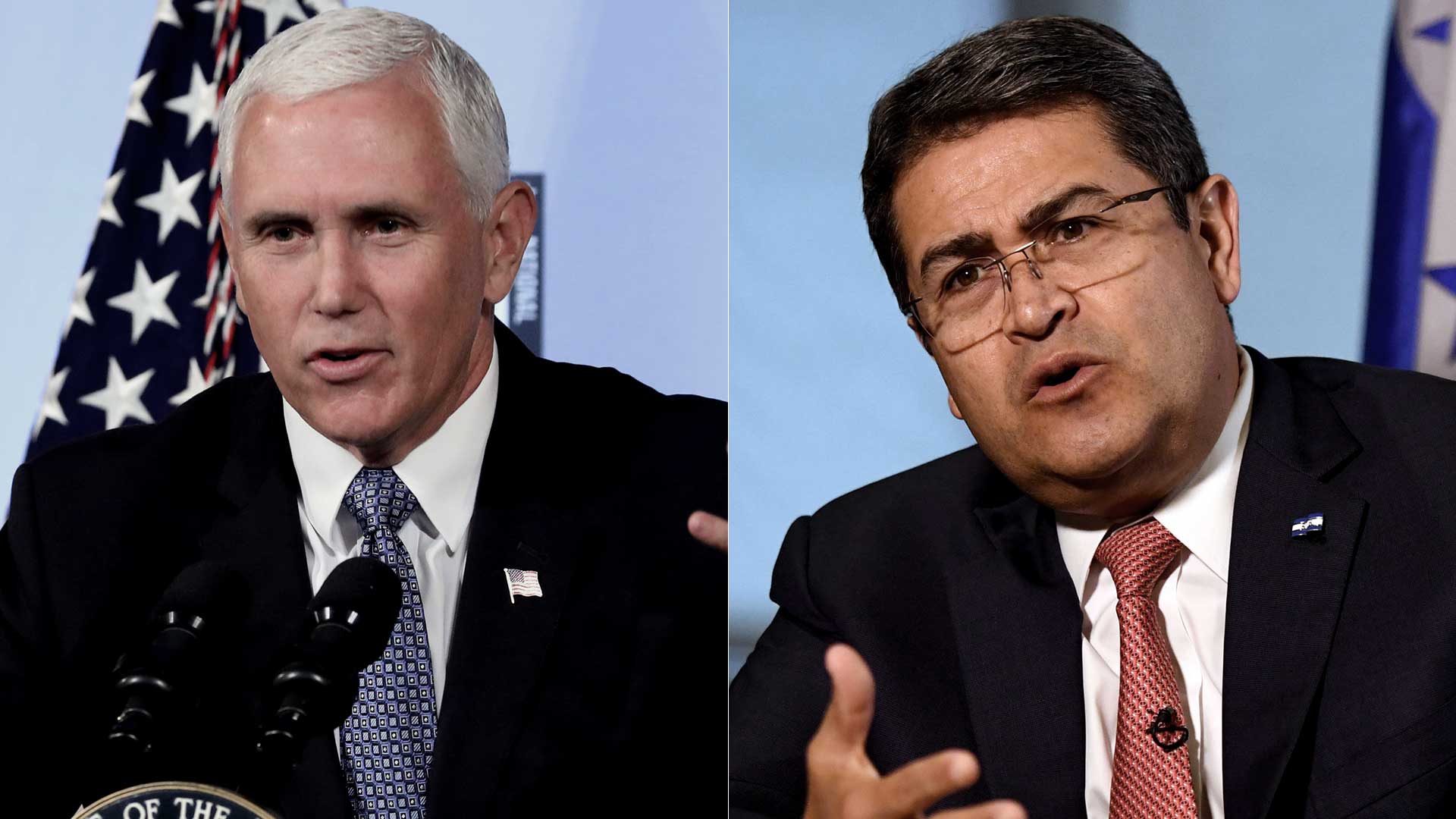 Mike Pence llamó a Juan Orlando Hernández y le exigió que Honduras respete la "soberanía" de Estados Unidos