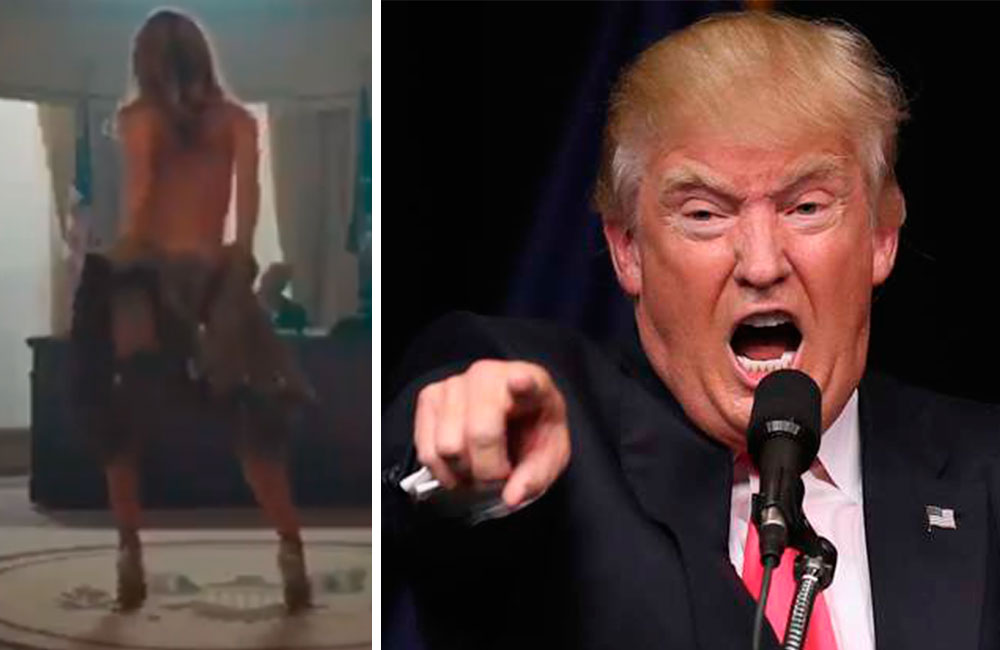 VÍDEO | ‘Melania Trump’ desnuda en la Casa Blanca