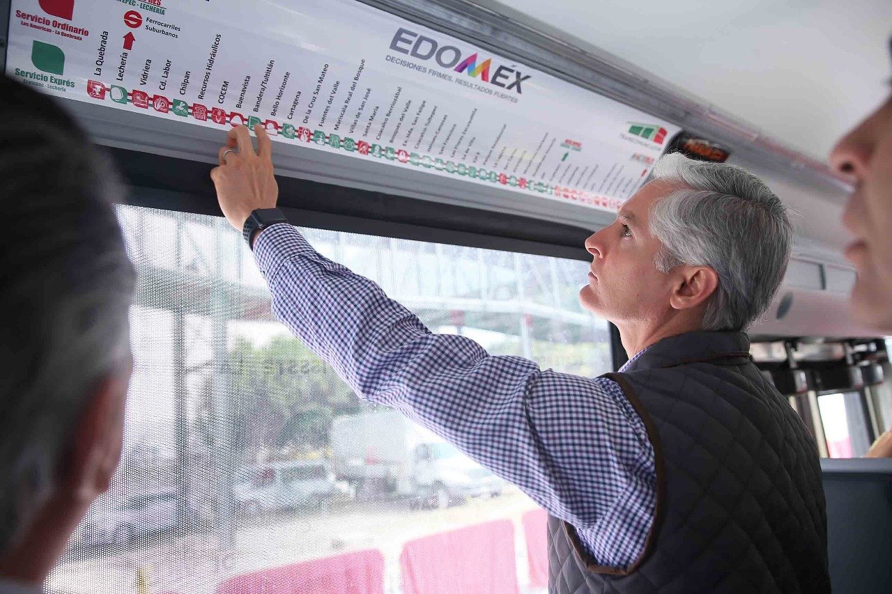 Alfredo Del Mazo INAUGURA la Linea EXPRESS del MEXIBUS LECHERIA – ECATEPEC