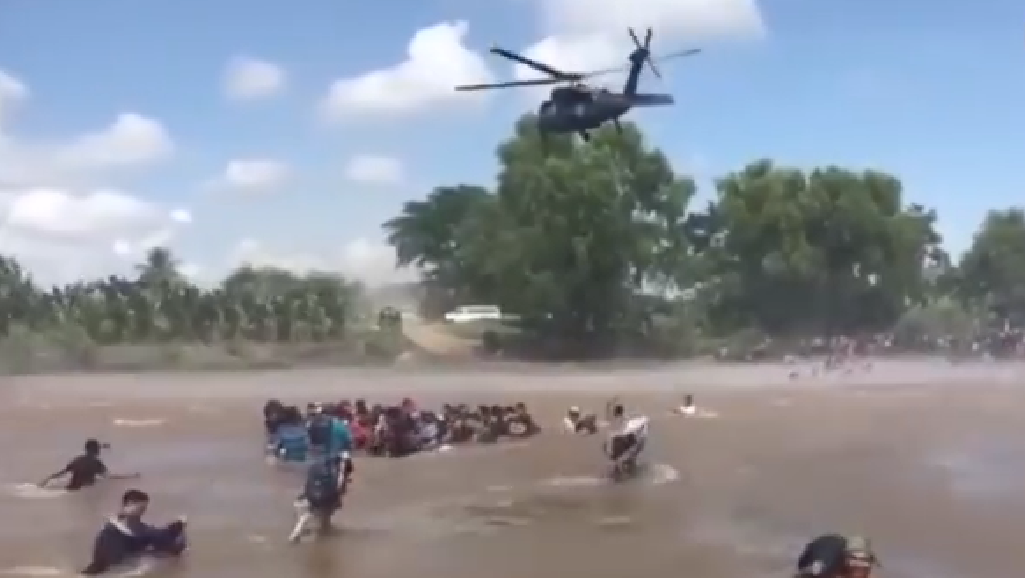 Policía Federal voló helicóptero a baja altura para violentar Caravana Migrante