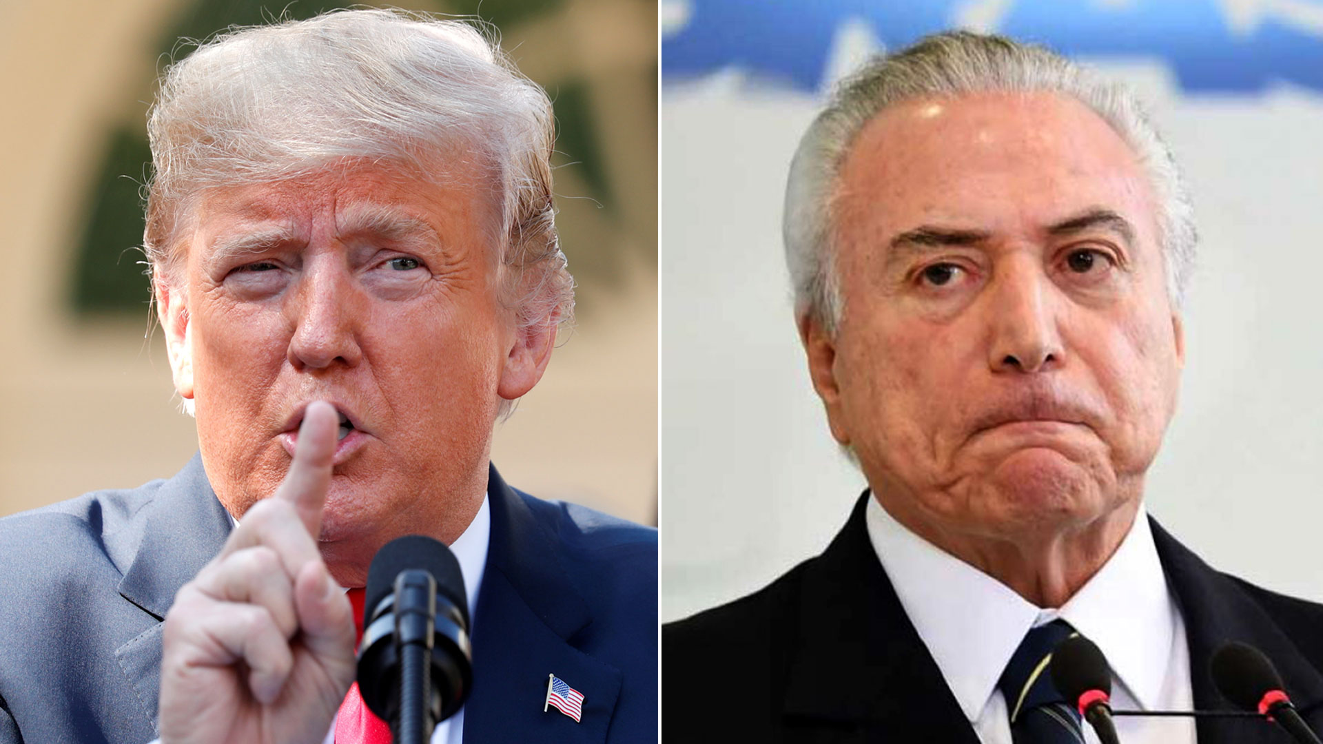 Donald Trump y Michel Temer