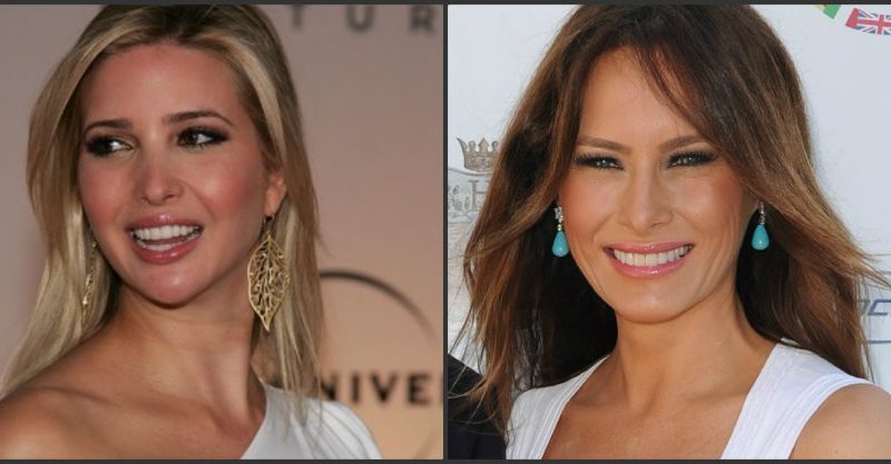 Muestran a Melania Trump e Ivanka Trump con blusas transparentes