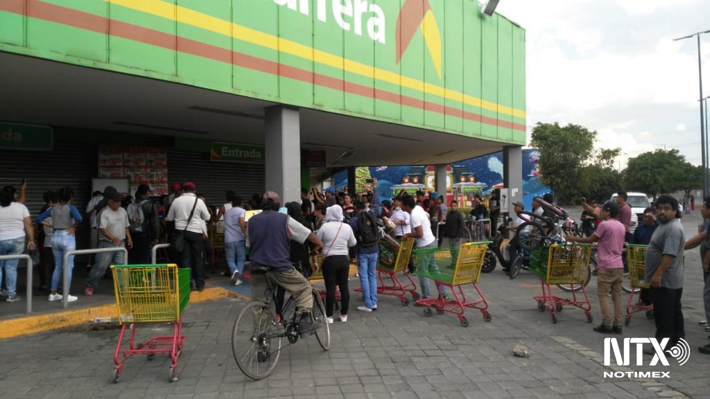 saquean Bodega Aurrera cerca de la México Pachuca