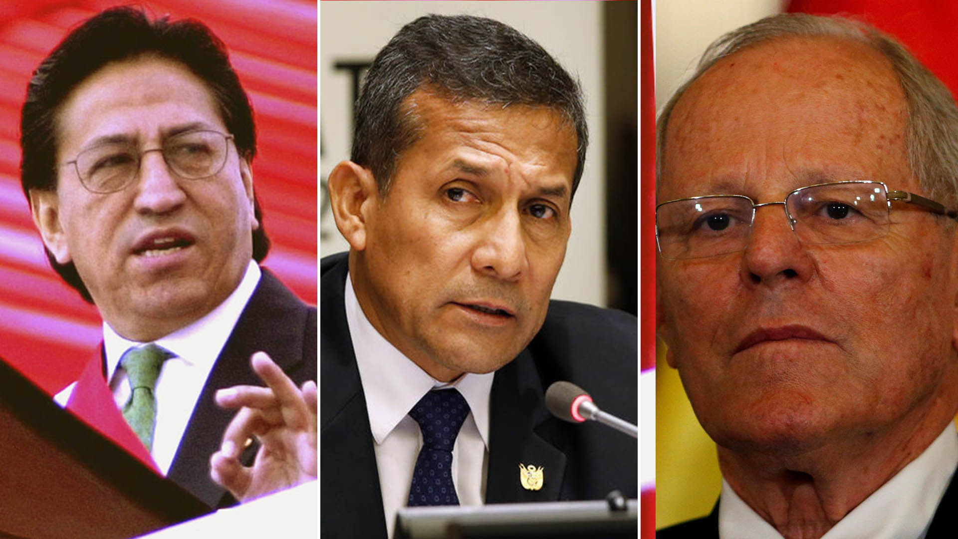 Alejandro Toledo, Ollanta Humala y Pedro Pablo Kuczynski, los otros ex presidente investigados porla corrupción de Odebrecht en Perú