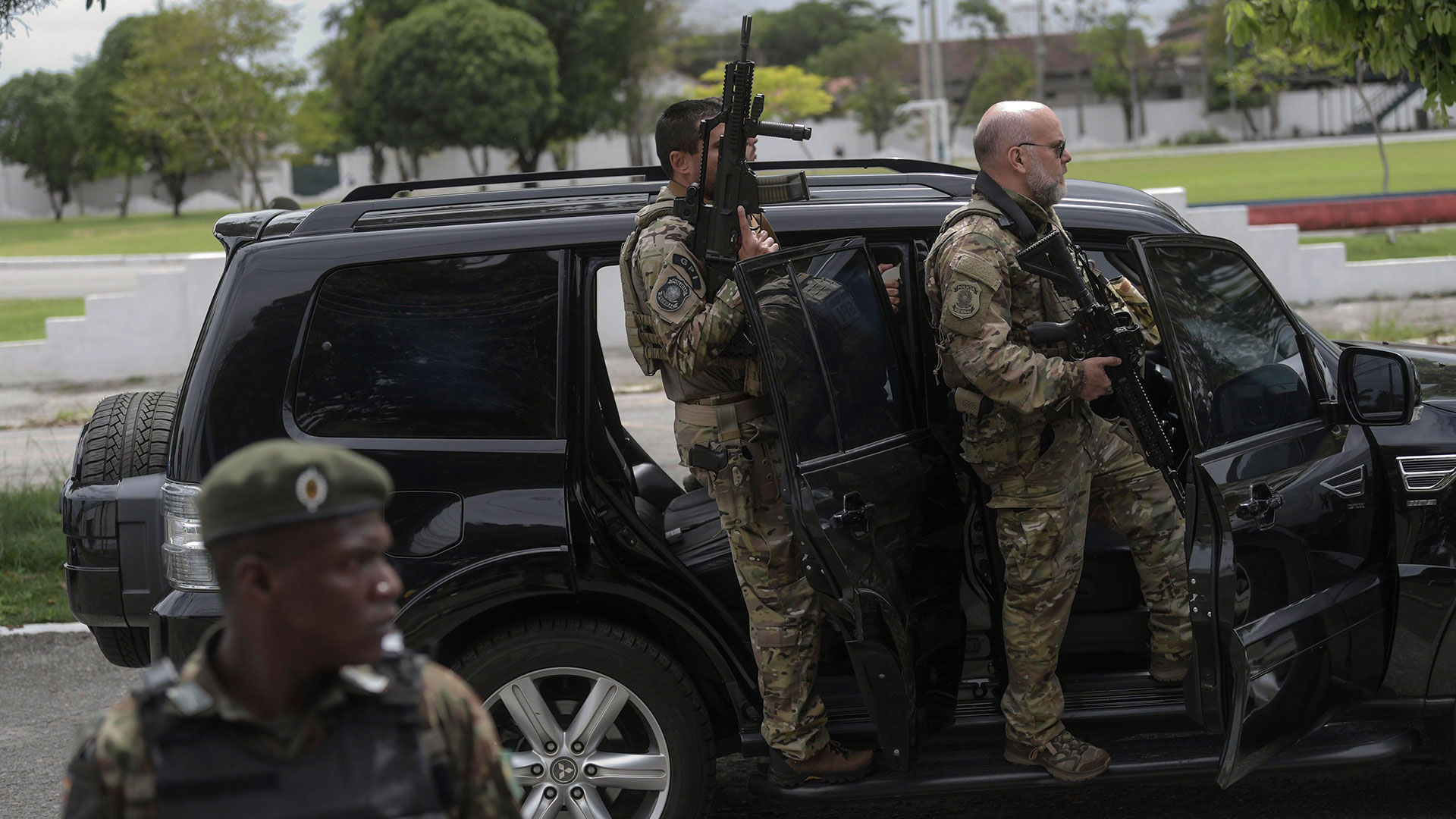 Policía federal de Brasil. (AFP)